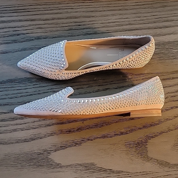 Paolo Shoes - Womens pointy toe flats- with studs PAOLO